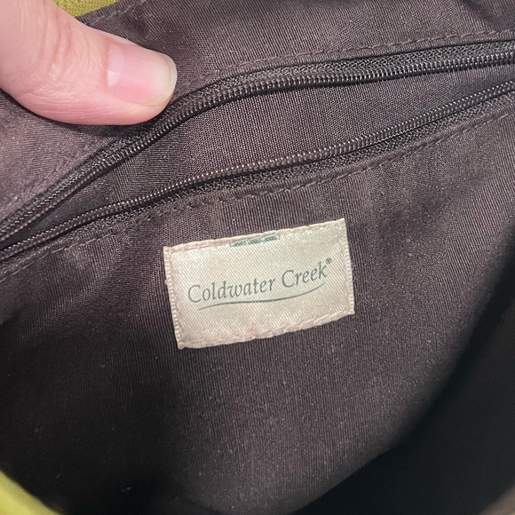 Coldwater Creek 90’s Vintage Faux Crocodile Lime Green Purse - Picture 7 of 12